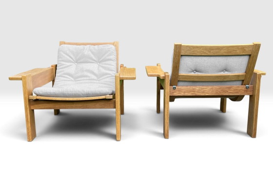 2 Swedese "Kontra" armchairs Ingve Ekström vintage Sweden – Cotton, Wood (photo 11 of 15)