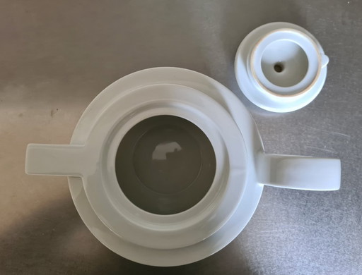 Théière Arzberg Cult en porcelaine blanche. Design Dieter Sieger.