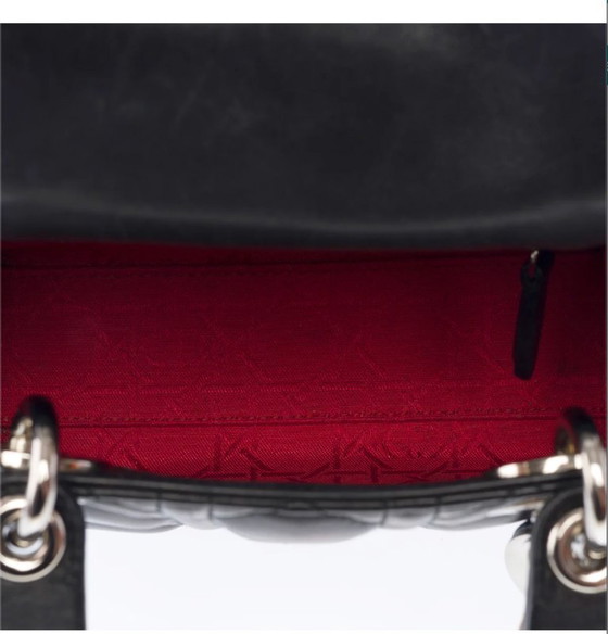 Image 1 of Borsa Dior Lady Dior in Cuir Noir - 103453