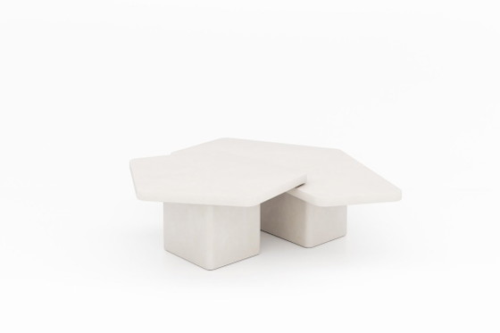 Contemporary Plaster Coffee Table Set Mortex – Atelier BB, Salontafels, Other (photo 7 of 18)