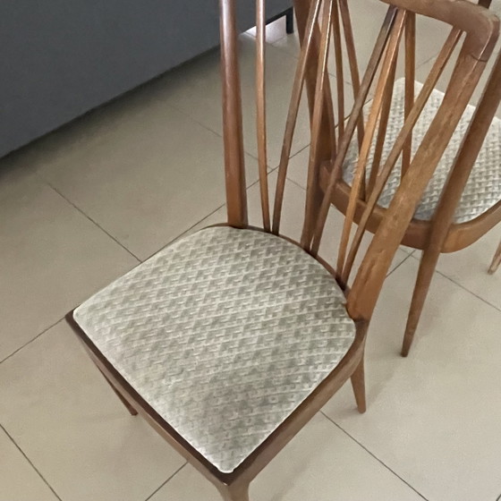 Sillas de comedor A.A. Patijn, dos piezas – Zijlstra Joure, Textile, Wood (photo 5 of 8)