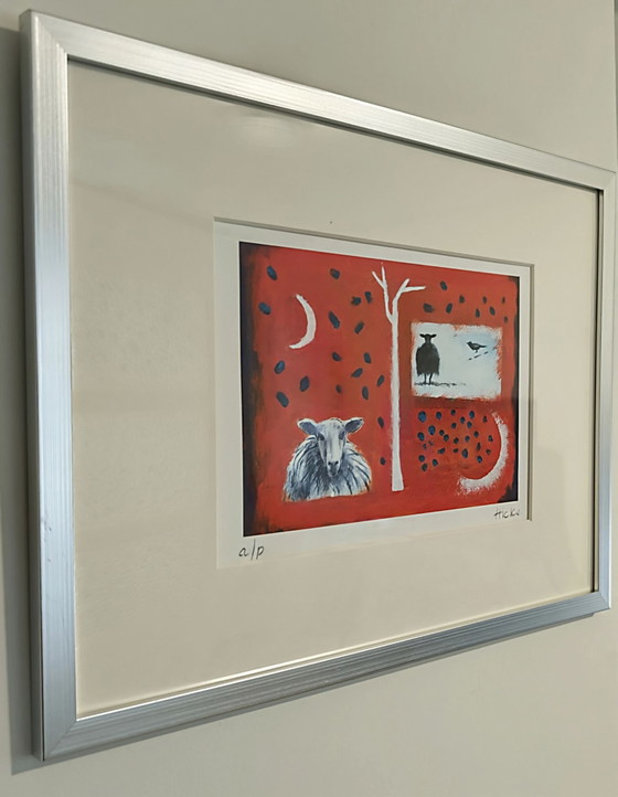 Philip Hicks Stampa Artist's Proof Firmata "Eclipse" (2018) Con Libro Mostra Firmato a Mano e Passepartout (photo 10 of 14)
