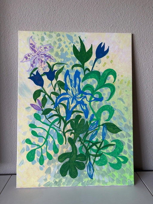Heartbreak 1 - Painting (Flowers, Floral) - 55 x 75