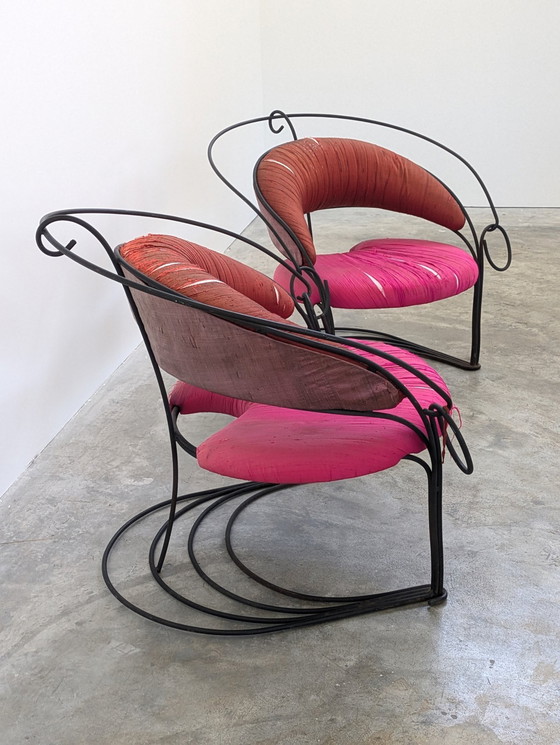 Image 1 of Driade - Cinzia Ruggeri & Francesco Soro - Armchair (2) - Megathon - Iron, Fabric