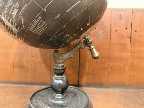Classic black table globe – Decorative Objects, Metal, Paper (photo 4 of 5)