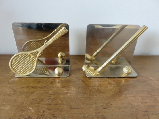 Image 1 of Sujetalibros "Tenis y Golf", 1970