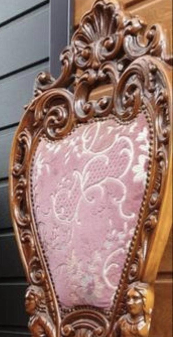 Image 1 of 4 chaises de salle à manger baroques