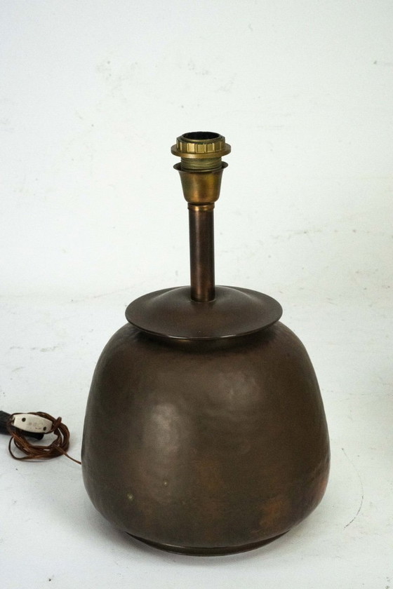 Image 1 of Mid-Century Modern Italian Brass Table Lamp – 1960s Vintage