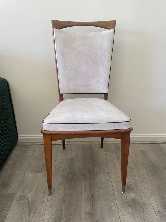 Image 1 of Coppia di sedie vintage in similpelle anni '50