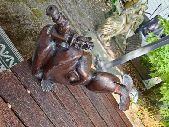 Fuente antigua con delfines y dragones en cobre y bronce, Francia. – Objetos decorativos, Bronze (photo 8 of 8)