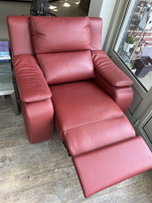 Twee Electrisch Verstelbare Eenzit Voor Brede Personen – verstelbare relaxstoel, Leather, Metal