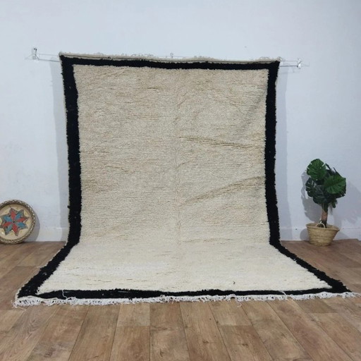 Klassiek Beni Ouarain-tapijt XXL – 100% natuurlijke wol, handgeweven (310 × 200 cm)