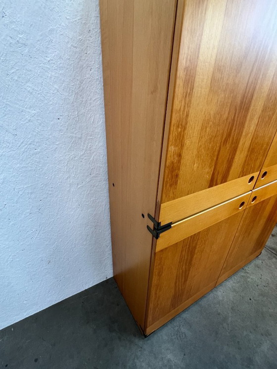 Image 1 of Buffet/armoire haute vintage, en bois de hêtre, Ibisco, Italie, années 1970
