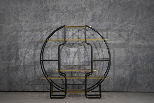 Vintage Hollywood Regency etagèreplank, Italië, jaren 70.