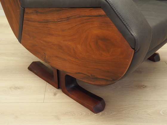 Image 1 of Leren fauteuil, Italiaans ontwerp, jaren 1970, Productie: Italië