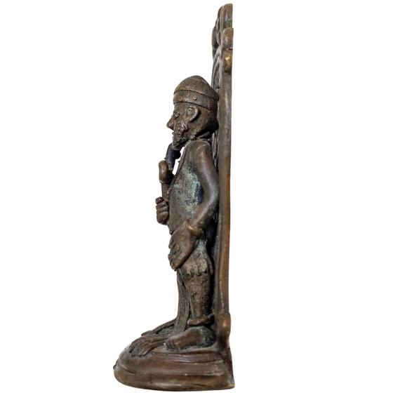 Antique Bronze Indonesian Semar – Javanese Mythology & Protection – ca. 1920 – Sculpture (photo 5 of 7)
