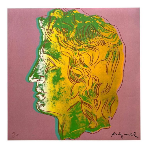 LIMITED Andy Warhol CMOA Lithograph | Pop Art Portrait "Alexander the Great"