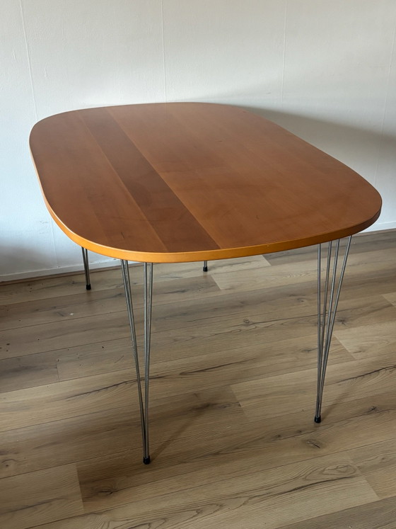 Tavolo da pranzo danese vintage – Tavoli da pranzo, Legno, Metallo (photo 7 of 14)