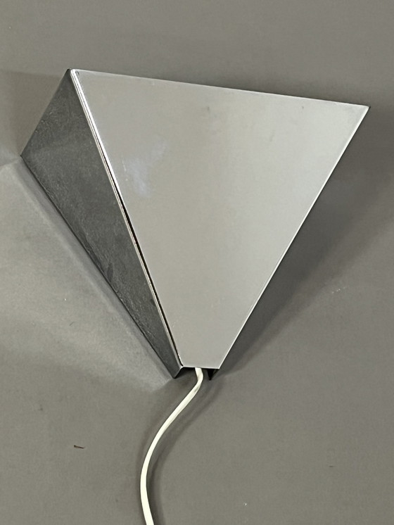 Image 1 of Eighties Ikea chromen wandlamp postmodern 