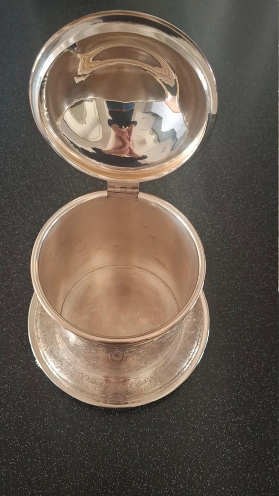 Scatola per biscotti placcata argento Barker Ellis England – Oggetti decorativi, Silver (photo 4 of 6)