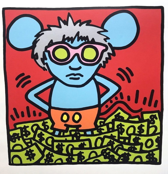 Image 1 of Keith Haring 'Andy Mouse'