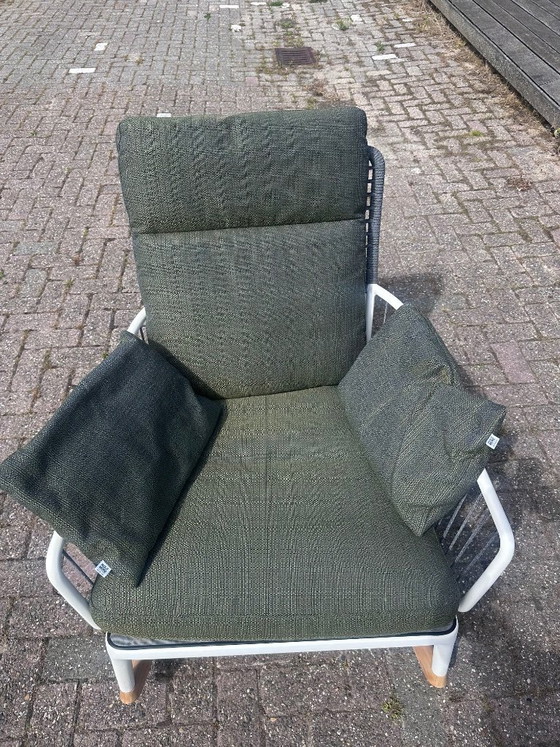 Image 1 of Rolf Benz Outdoor Design Lounge-Gartenstühle mit Fußhockern