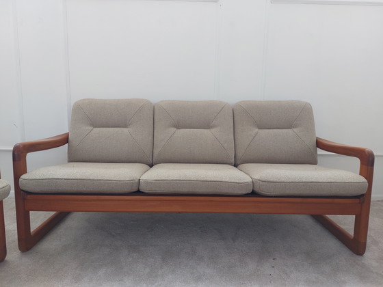 Image 1 of EMC MØBLER 3-2-1 Wohnzimmergarnitur, komplett restauriert.