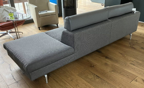 Image 1 of Divano a 3 posti Leolux Horatio con pouf a destra