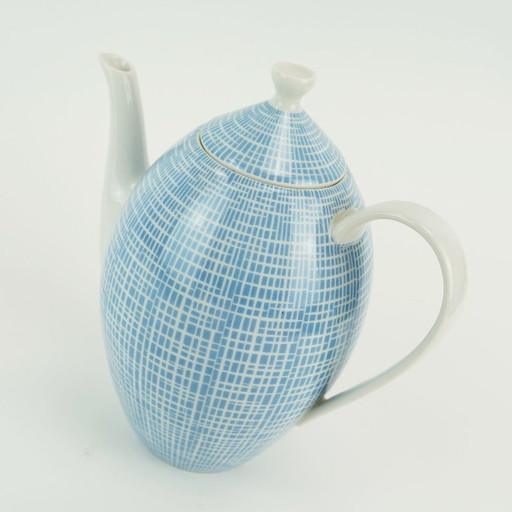 Cafetière Arzberg Form 2000 Heinrich Löffelhardt 1954 bleue