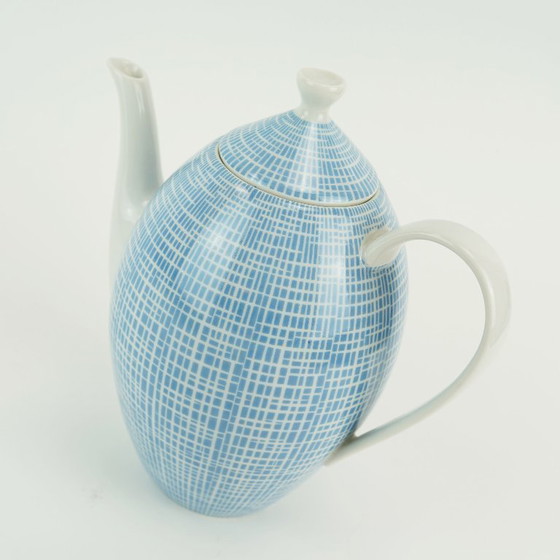 Image 1 of Kaffeekanne Arzberg Form 2000 Heinrich Löffelhardt 1954 blau