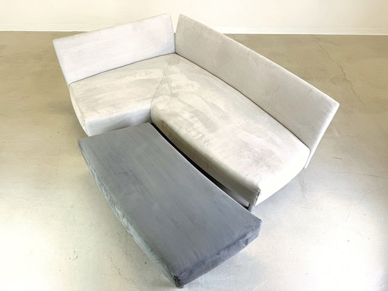 Image 1 of Sofa corner couch Franz Fertig Taipei fabric velvet corner sofa design