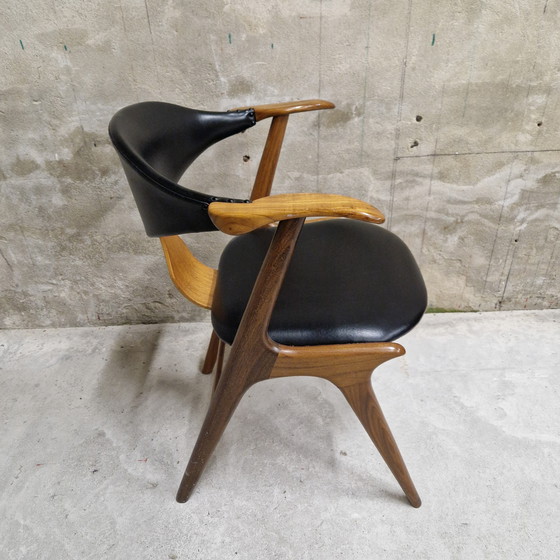 Image 1 of Vintage cowhide chair office chair