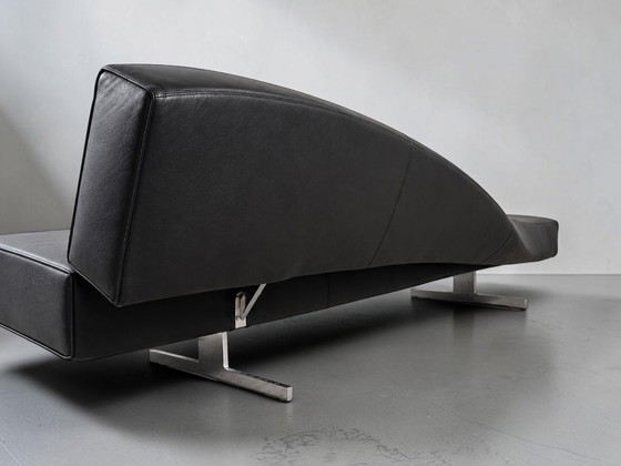 Ensemble de 2 canapés Cassina Aspen en cuir noir Jean-Marie Massaud – Canapés 3 places, Leather (photo 5 of 13)