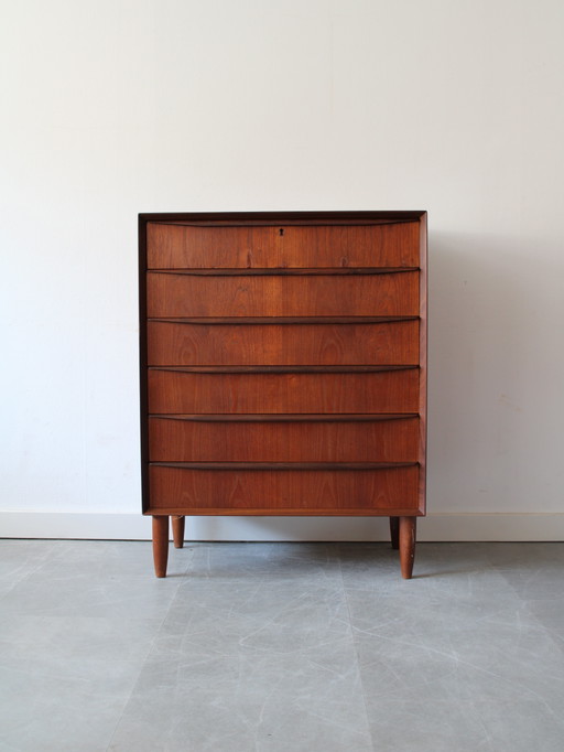 Cassettiera vintage danese in teak.