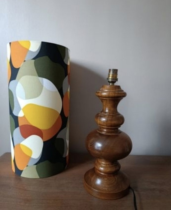 Image 1 of Vintage meubellamp, lampenkap uit de jaren zestig/midden van de vorige eeuw
