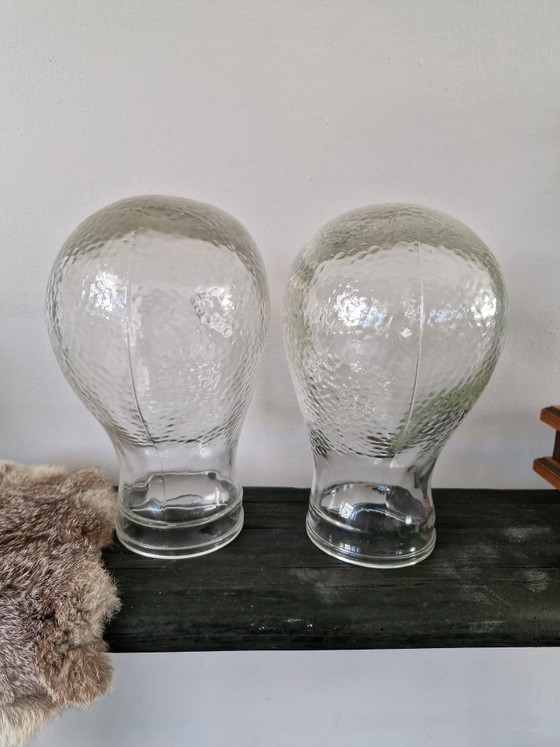 Têtes de mannequins en verre vintage – Objets déco, Glass (photo 5 of 6)