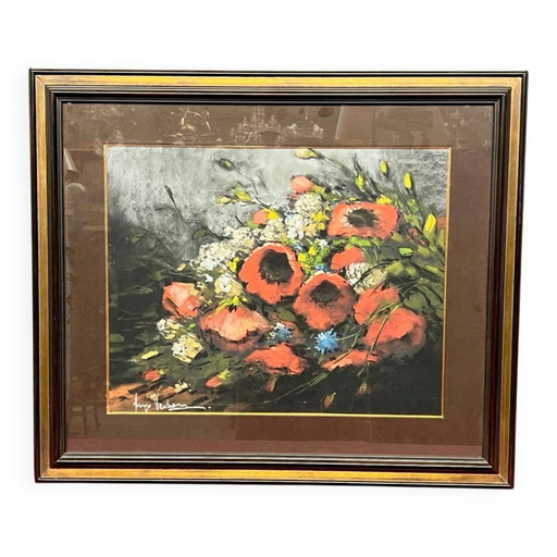 Painting "Bouquet of flowers". – schilderijen tekeningen, Wood