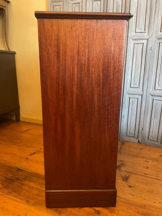 Roller shutter cabinet Filing cabinet Music cabinet Art Deco 1930 French – Storage cabinet, Aluminium (photo 11 of 15)
