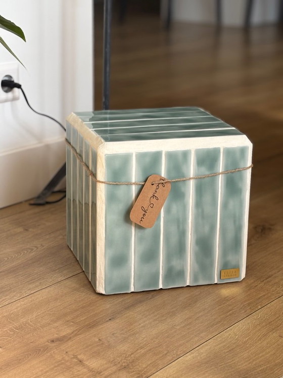 Authentic Side Table – Eliza Studio, Ceramic, Brass (photo 3 of 5)