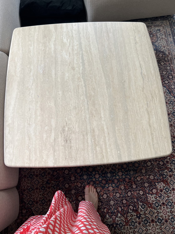 Image 1 of Travertine coffee table