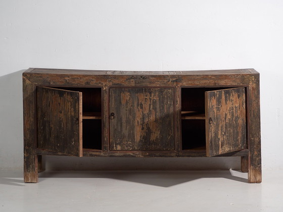 Buffet bas ancien style wabi sabi (c.1900) #24, Bois, Fer, Noir (photo 47 sur 57)