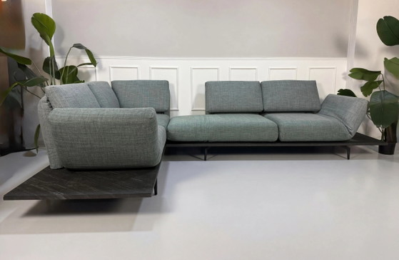 Image 1 of Rolf Benz Aura Sofa Blau Grau Stoff Couch