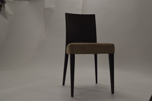 Dining Chair, Showroom Model, Sleek, Wood And Textile