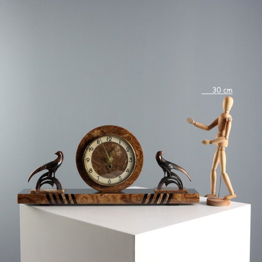 Orologio da Appoggio in Marmo Art Déco