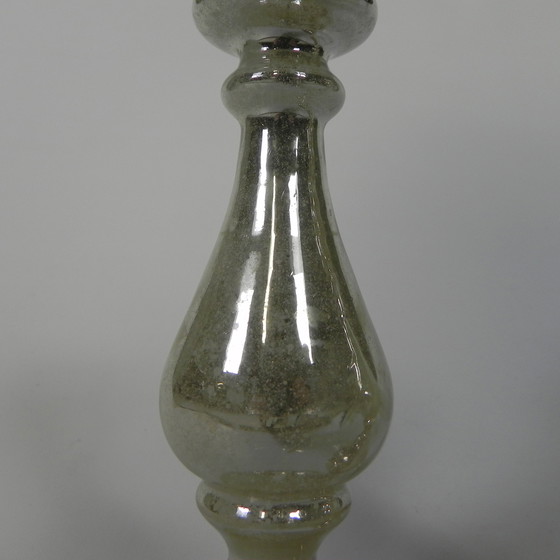 Image 1 of Set Of 2 Quicksilver Candlesticks, circa 1900 (Armorial Silver)