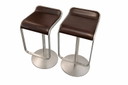 2 x Lapalma barkrukken LEM – bruin – in hoogte verstelbaar (66–78 cm)