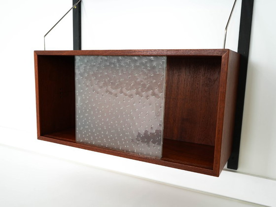 Image 1 of Teak wall unit, Danish design, 1960s, production: Denmark