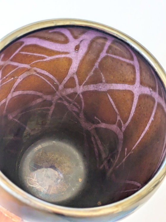 Image 1 of Raro Jarrón Joska Estilo Art Nouveau | Vidrio soplado iridiscente | Alemania 1990