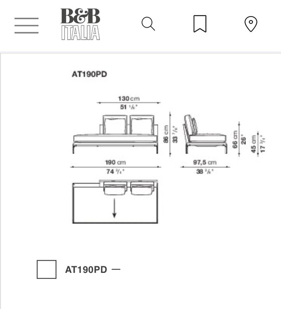 Image 1 of B&B Italia Atoll modular corner sofa fabric cat. Extra