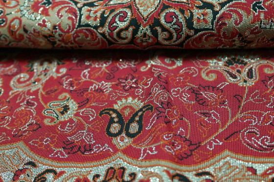 Image 1 of Handgemaakt oosters tafelkleed, zeer fijn vervaardigd van zijden draden, 75 x 75 cm